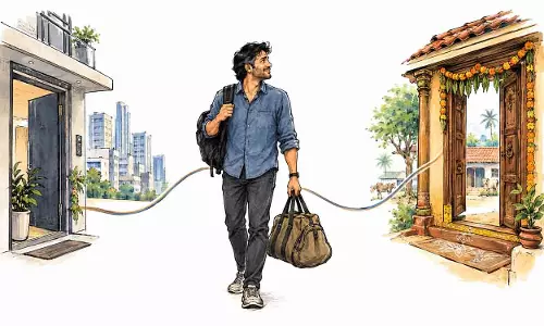 जब हैदराबाद घर लौटता है—शहर की दो-ठिकानों वाली ज़िंदगी जब हैदराबाद घर लौटता है—शहर की दो-ठिकानों वाली ज़िंदगी