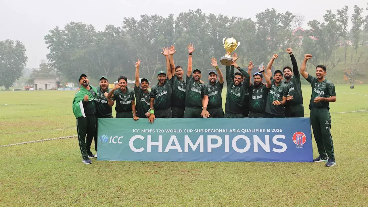 T20 विश्व कप 2028 क्वालीफायर: कुवैत और सऊदी अरब बने चैंपियन T20 विश्व कप 2028 क्वालीफायर: कुवैत और सऊदी अरब बने चैंपियन