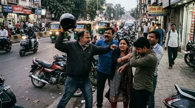 पत्नी को दूसरे आदमी संग देख भड़का पति, पिता के साथ हेलमेट से पीटा