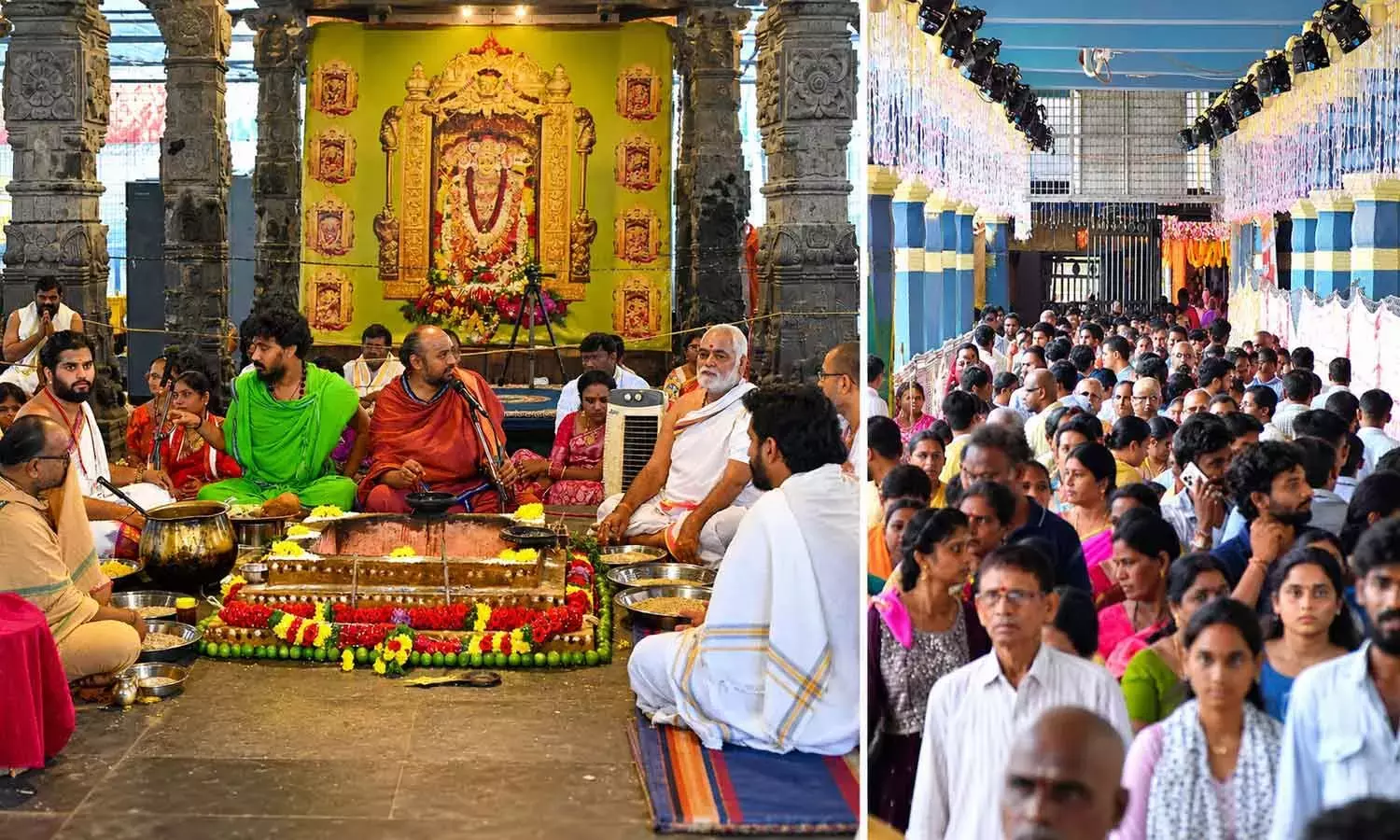Andhra: इंद्रकीलाद्री में महाचंडी देवी के दर्शन के लिए भक्तों की भीड़ उमड़ रही है Andhra: इंद्रकीलाद्री में महाचंडी देवी के दर्शन के लिए भक्तों की भीड़ उमड़ रही है