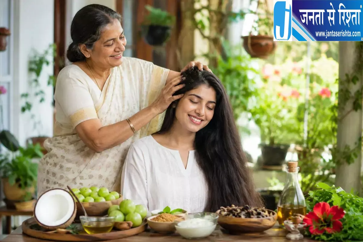 घने और चमकदार बालों के लिए बनाएं देसी हेयर ऑयल घने और चमकदार बालों के लिए बनाएं देसी हेयर ऑयल