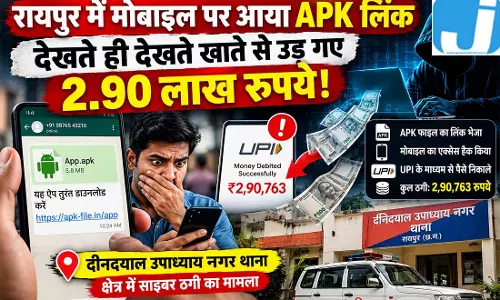 सावधान! मोबाइल पर APK फाइल का लिंक भेजकर 2.90 लाख की ठगी; फोन हैक कर UPI से उड़ाए पैसे