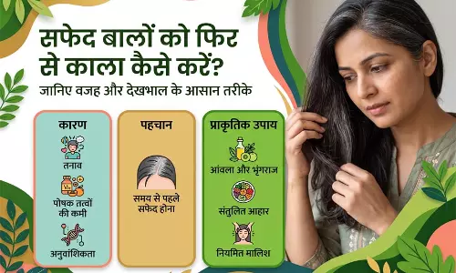 सफेद बालों को फिर से काला कैसे करें