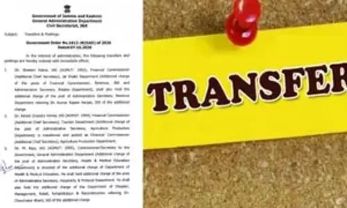 जम्मू-कश्मीर में 27 अफसरों का तबादला