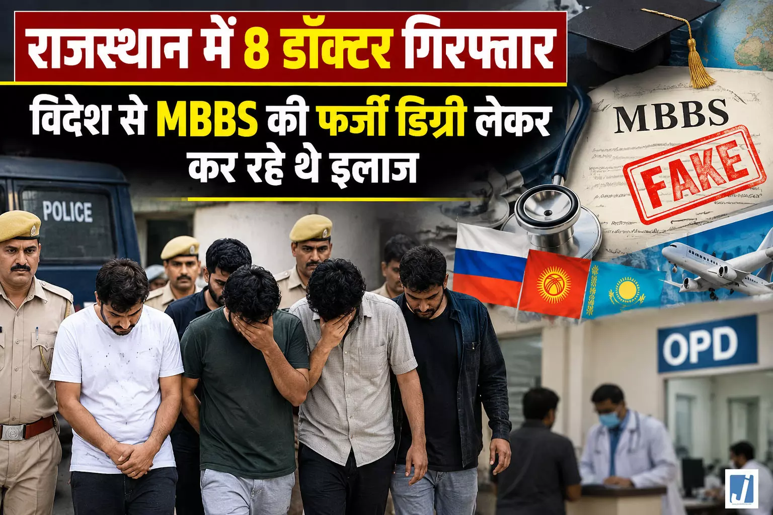 फर्जी डॉक्टरों के गिरोह का पर्दाफाश, विदेश से MBBS कर लौटे युवकों पर शिकंजा फर्जी डॉक्टरों के गिरोह का पर्दाफाश, विदेश से MBBS कर लौटे युवकों पर शिकंजा