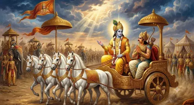गीता के दो श्लोकों में शांति का संदेश, श्रीकृष्ण ने बताया मोह से मुक्ति का मार्ग