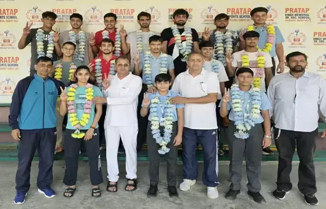 हरियाणा खेल महाकुंभ के लिए प्रताप स्कूल के 16 खिलाड़ियों का चयन