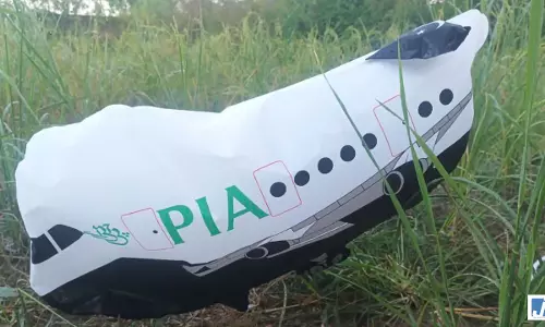 जम्मू में मिला पाकिस्तानी एयरलाइन PIA के निशान वाला गुब्बारा जम्मू में मिला पाकिस्तानी एयरलाइन PIA के निशान वाला गुब्बारा
