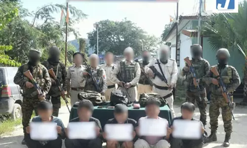 सुरक्षा बलों का बड़ा एक्शन, उखरुल से UNLF के 5 संदिग्ध सदस्य गिरफ्तार