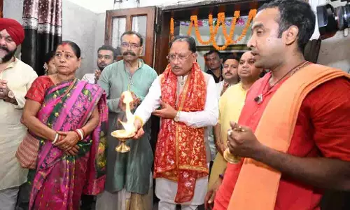CM साय ने मां काली और मां दुर्गा की पूजा-अर्चना कर प्रदेश की सुख-समृद्धि की कामना की CM साय ने मां काली और मां दुर्गा की पूजा-अर्चना कर प्रदेश की सुख-समृद्धि की कामना की