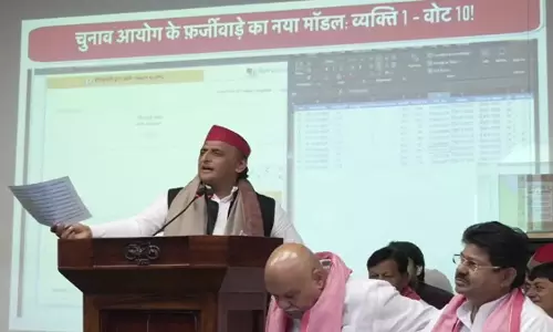 वोटर लिस्ट को लेकर अखिलेश यादव पर सवाल वोटर लिस्ट को लेकर अखिलेश यादव पर सवाल