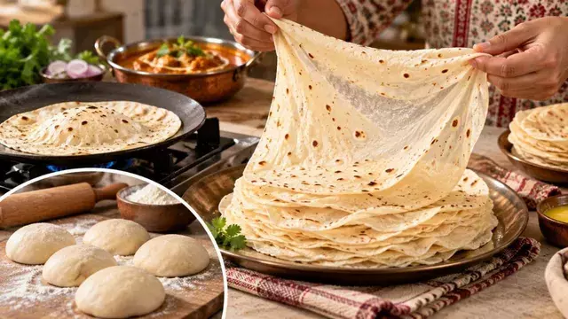 बिना तंदूर बनाएं मुलायम रूमाली रोटी, घर पर मिलेगा होटल जैसा स्वाद बिना तंदूर बनाएं मुलायम रूमाली रोटी, घर पर मिलेगा होटल जैसा स्वाद
