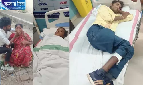 खड़े ट्रक से टकराई बाइक, देवर-भाभी की दर्दनाक मौत, पति और 3 साल की मासूम बेटी घायल खड़े ट्रक से टकराई बाइक, देवर-भाभी की दर्दनाक मौत, पति और 3 साल की मासूम बेटी घायल