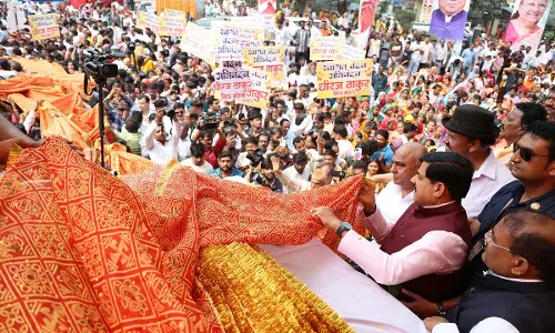 CM मोहन यादव ने विशाल चुनरी यात्रा को दिखाई हरी झंडी