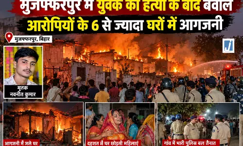युवक की हत्या के बाद भारी बवाल, आरोपियों के 6 से ज्यादा घरों में आगजनी युवक की हत्या के बाद भारी बवाल, आरोपियों के 6 से ज्यादा घरों में आगजनी