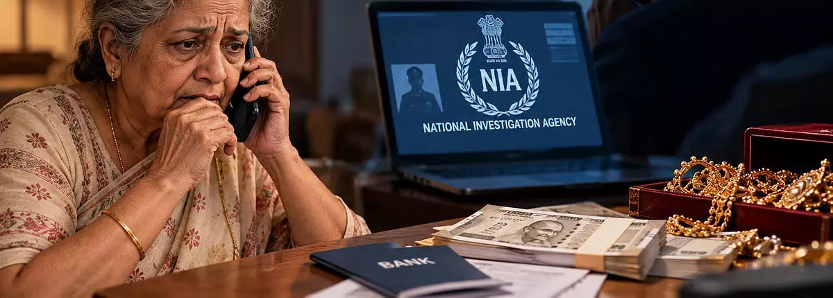 NIA का DIG बनकर महिला से 61 लाख की ठगी NIA का DIG बनकर महिला से 61 लाख की ठगी
