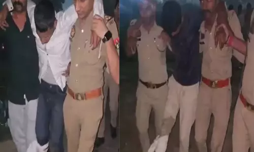 मथुरा में मुठभेड़ के बाद चोरी के दो आरोपी गिरफ्तार, दोनों के पैर में लगी गोली