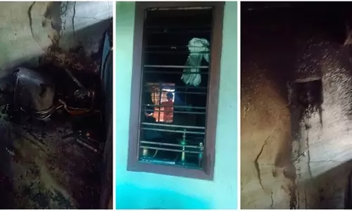 कोझिकोड में टीवी फटने से घर में आग लगी; दीवारों में दरारें आ गईं कोझिकोड में टीवी फटने से घर में आग लगी; दीवारों में दरारें आ गईं