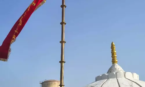 बीकानेर में 152 प्राचीन जिनालय में धार्मिक अनुष्ठान के बाद ध्वजारोहण
