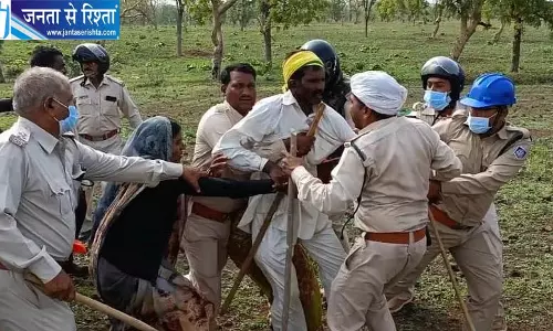 पन्ना में अतिक्रमण हटाने पहुंची वन विभाग की टीम पर हमला