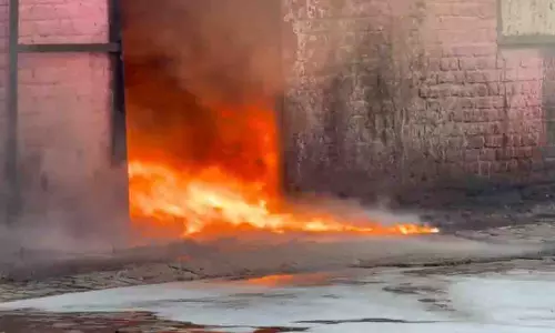 रायपुर की फैक्ट्री में फिर लगी भीषण आग, मची अफरा-तफरी