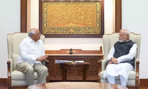 PM मोदी से मिले गुजरात के CM भूपेंद्र पटेल