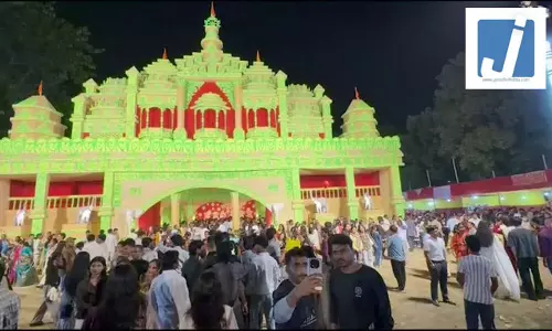 दुर्गा पूजा उत्सव में शामिल हुए राज्यसभा सांसद ताई तागक, देश की सुख-समृद्धि और शांति की कामना की