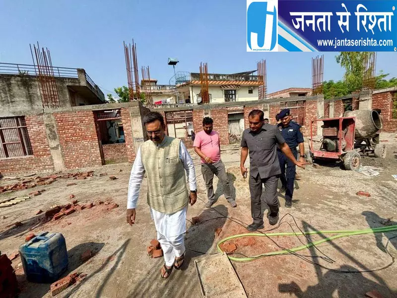 विधानसभा अध्यक्ष कल्याण ने सामुदायिक केंद्र के निर्माण कार्य की समीक्षा की विधानसभा अध्यक्ष कल्याण ने सामुदायिक केंद्र के निर्माण कार्य की समीक्षा की