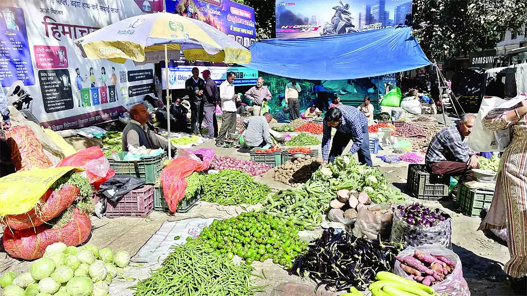 आलू 60, टमाटर और भिंडी 40 रुपए किलो आलू 60, टमाटर और भिंडी 40 रुपए किलो