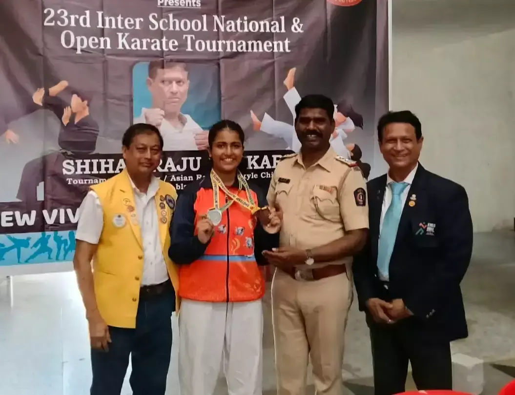 इंटरस्कूल कराटे टूर्नामेंट में ईशा कोटियन की शानदार उपलब्धि
