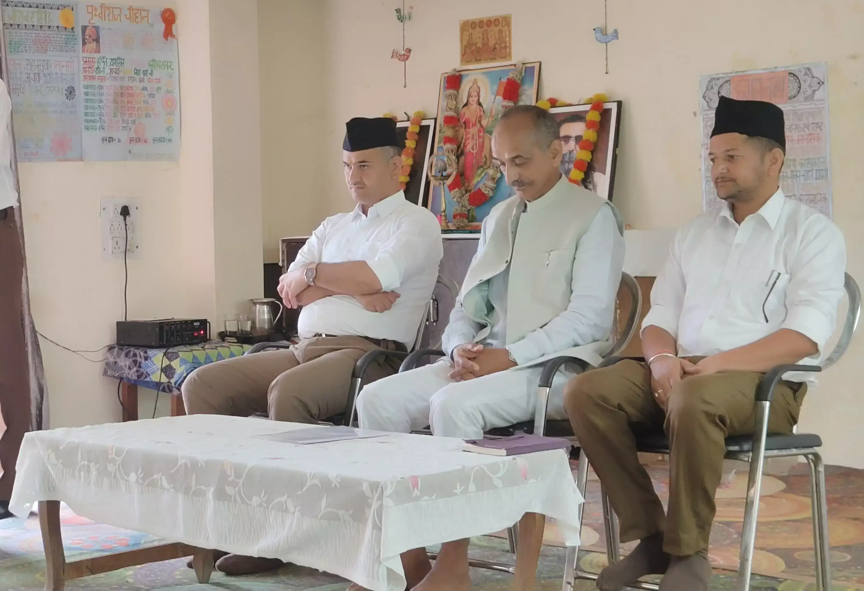 विजयादशमी पर सुन्नी में आरएसएस ने निभाई परंपरा, हुआ शस्त्र पूजन