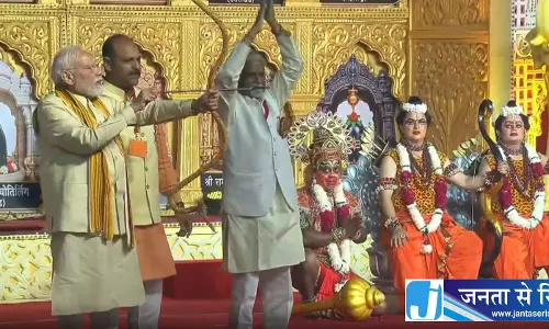 रावण दहन के बाद पीएम मोदी का संदेश आत्मनिर्भर भारत का संकल्प दोहराया