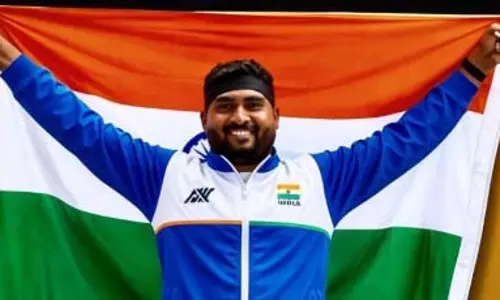 एशियन पैरा गेम्स: शॉट पुट एफ46 में भारत का दबदबा, सचिन ने गोल्ड, यासर ने सिल्वर और प्रवीण ने जीता ब्रॉन्ज, खेल मंत्री मांडविया ने दी बधाई एशियन पैरा गेम्स: शॉट पुट एफ46 में भारत का दबदबा, सचिन ने गोल्ड, यासर ने सिल्वर और प्रवीण ने जीता ब्रॉन्ज, खेल मंत्री मांडविया ने दी बधाई