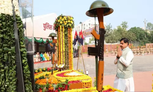 पुलिस स्मृति दिवस पर CM मोहन यादव ने शहीद जवानों को किया नमन