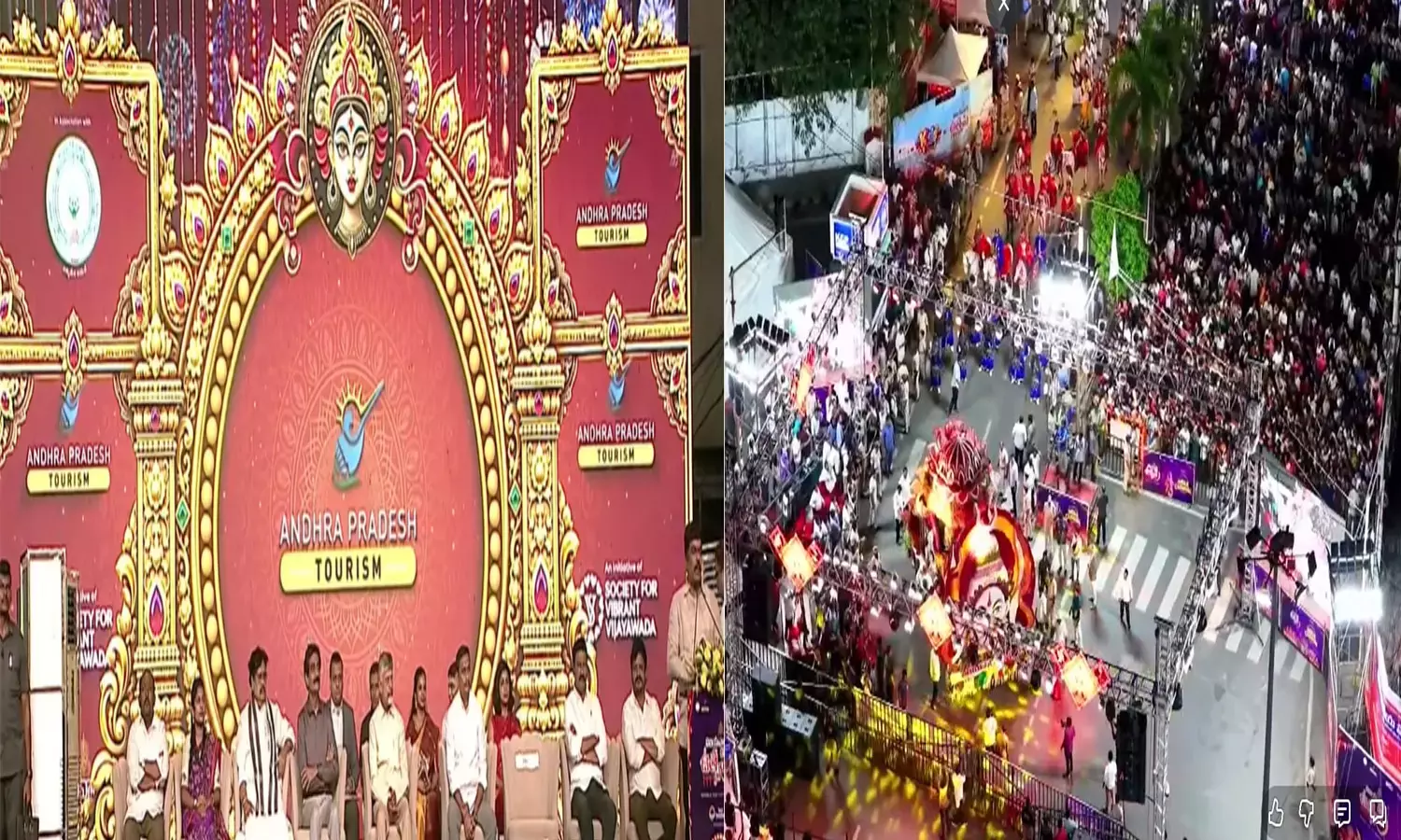 Andhra: विजयवाड़ा उत्सव का समापन, भारत भर की परंपराओं, शिल्पों का प्रदर्शन