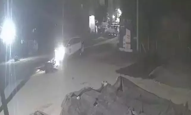 सिद्दिपेट जिले में बाइक की जानलेवा टक्कर CCTV में कैद हुई