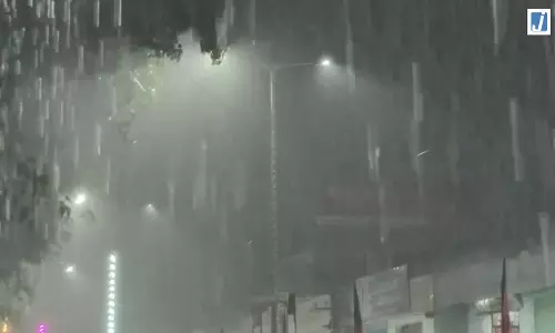 भारी बारिश से बदला मौसम, गरज-चमक के साथ बरसे बादल, IMD ने जारी की चेतावनी