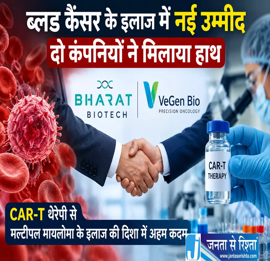 ब्लड कैंसर के इलाज में नई उम्मीद दो कंपनियों ने मिलाया हाथ ब्लड कैंसर के इलाज में नई उम्मीद दो कंपनियों ने मिलाया हाथ