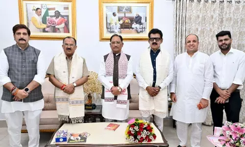 मुख्यमंत्री विष्णु देव साय से राजस्थान विधानसभा अध्यक्ष ने की मुलाकात