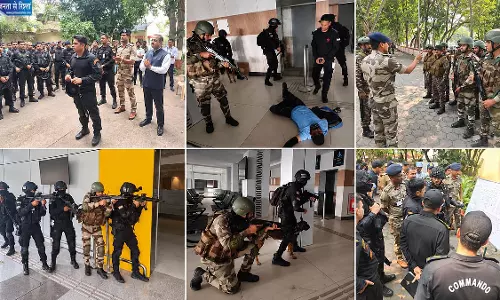 इंदौर एयरपोर्ट पर आतंकियों ने यात्रियों को बनाया बंधक! NSG कमांडो ने संभाला मोर्चा