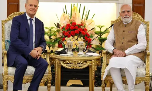 पीएम मोदी और डोनाल्ड टस्क की बड़ी बैठक व्यापार बढ़ाने पर बनी सहमति पीएम मोदी और डोनाल्ड टस्क की बड़ी बैठक व्यापार बढ़ाने पर बनी सहमति