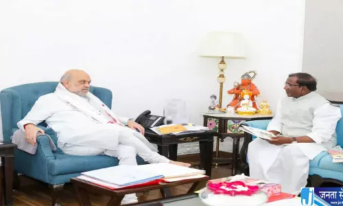 असम के राज्यपाल लक्ष्मण प्रसाद आचार्य ने अमित शाह से की मुलाकात,