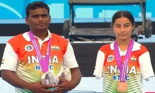 शीतल और तोमन ने तीरंदाजी पैरा कंपाउंड मिश्रित टीम स्पर्धा में जीता स्वर्ण पदक