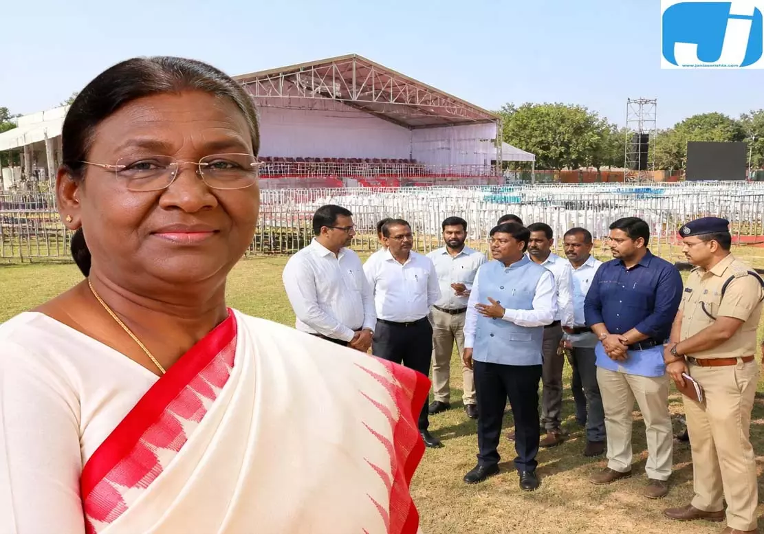राष्ट्रपति के दौरे से पहले तैयारियों का जायजा लेने पहुंचे मंत्री कश्यप राष्ट्रपति के दौरे से पहले तैयारियों का जायजा लेने पहुंचे मंत्री कश्यप