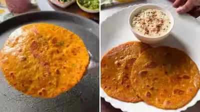 लौकी-गाजर और दाल से बनाएं हेल्दी पराठे लौकी-गाजर और दाल से बनाएं हेल्दी पराठे