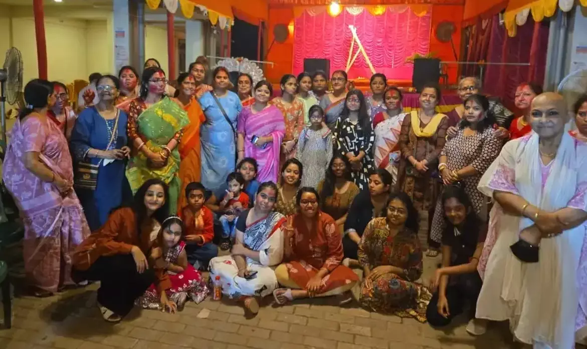 विधि-विधान से मनाया गया दुर्गोत्सव, ईडन मेघबालिका में सांस्कृतिक कार्यक्रमों की धूम विधि-विधान से मनाया गया दुर्गोत्सव, ईडन मेघबालिका में सांस्कृतिक कार्यक्रमों की धूम
