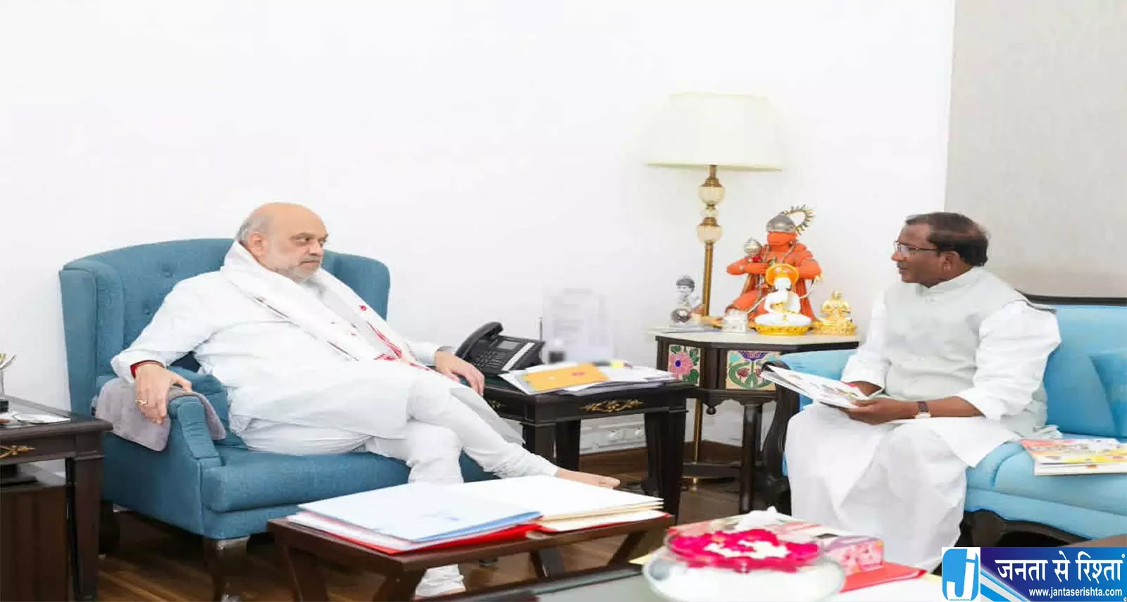 असम के राज्यपाल लक्ष्मण प्रसाद आचार्य ने अमित शाह से की मुलाकात, असम के राज्यपाल लक्ष्मण प्रसाद आचार्य ने अमित शाह से की मुलाकात,