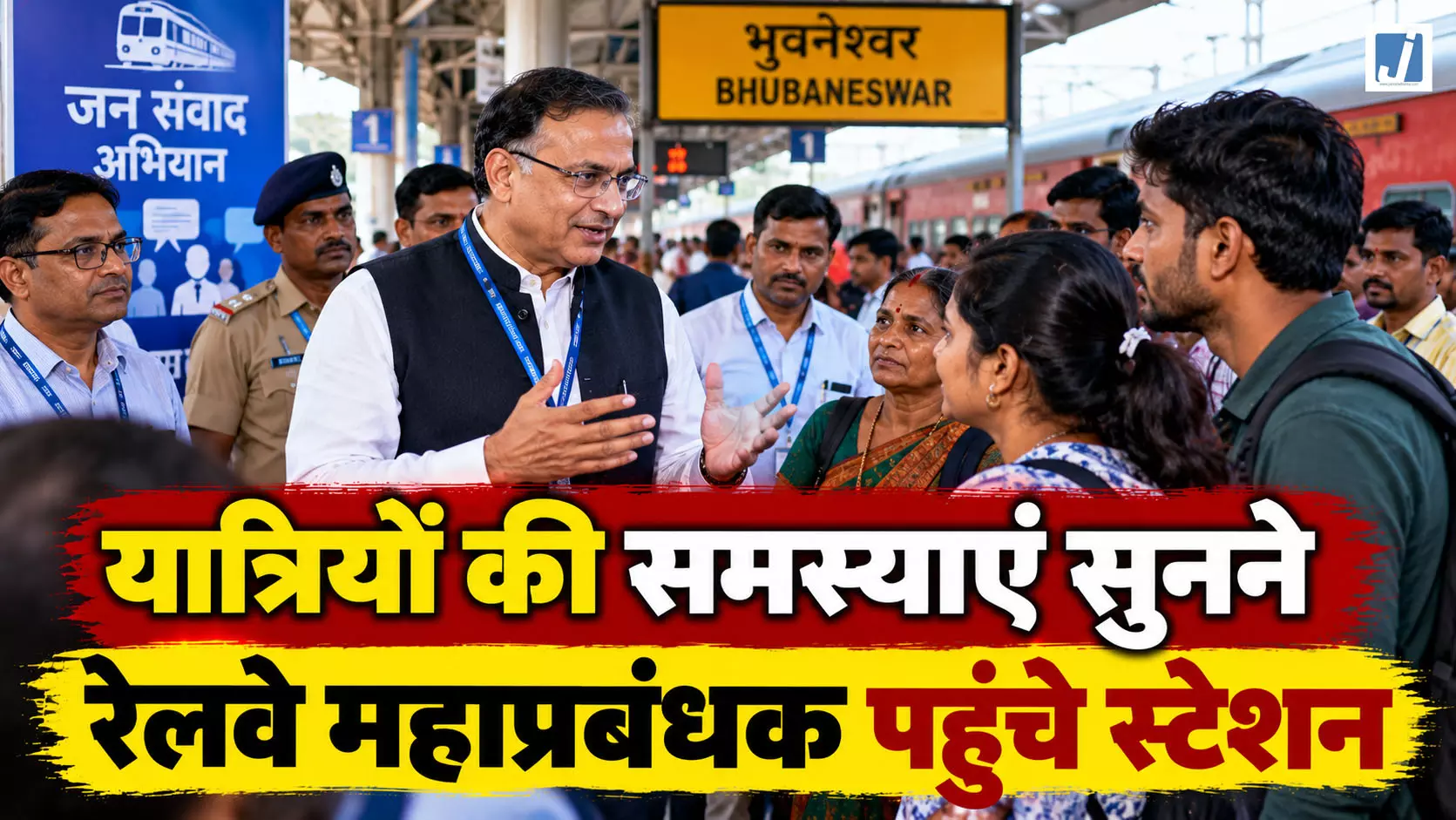 यात्रियों की समस्याएं सुनने रेलवे स्टेशन पहुंचे महाप्रबंधक, जन संवाद अभियान के तहत लिया फीडबैक यात्रियों की समस्याएं सुनने रेलवे स्टेशन पहुंचे महाप्रबंधक, जन संवाद अभियान के तहत लिया फीडबैक