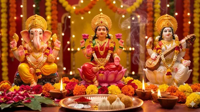 दिवाली पर लक्ष्मी के साथ गणेश-सरस्वती क्यों? जानिए पूजन का संदेश