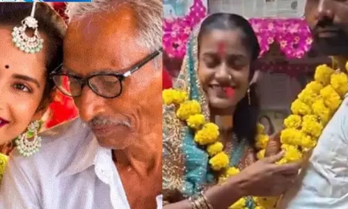 75 साल के बुजुर्ग की 30 साल की युवती से शादी निकली ड्रामा